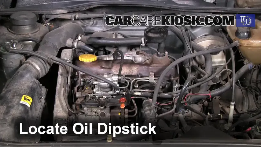 1988 Volkswagen Golf TDI 1.6L 4 Cyl. Turbo Diesel Huile Vérifier le niveau de l'huile